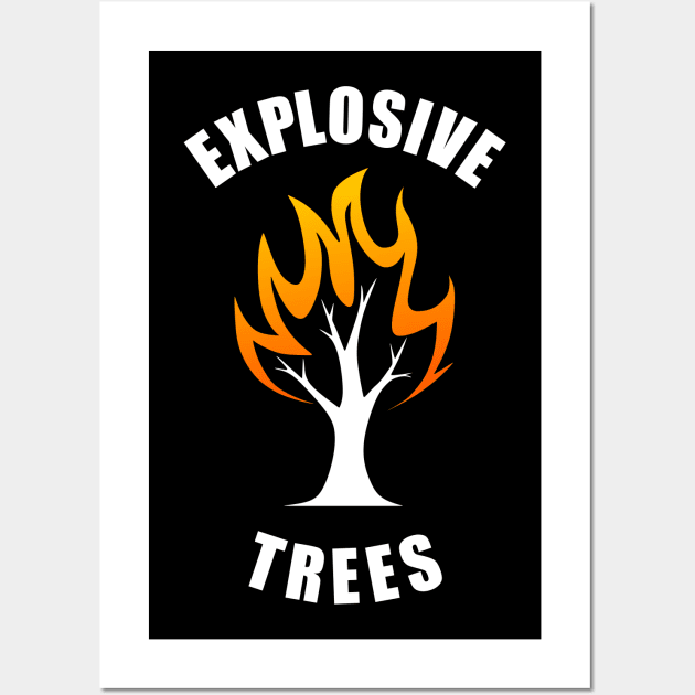 Explosive Trees Wildfire Wall Art by oskibunde